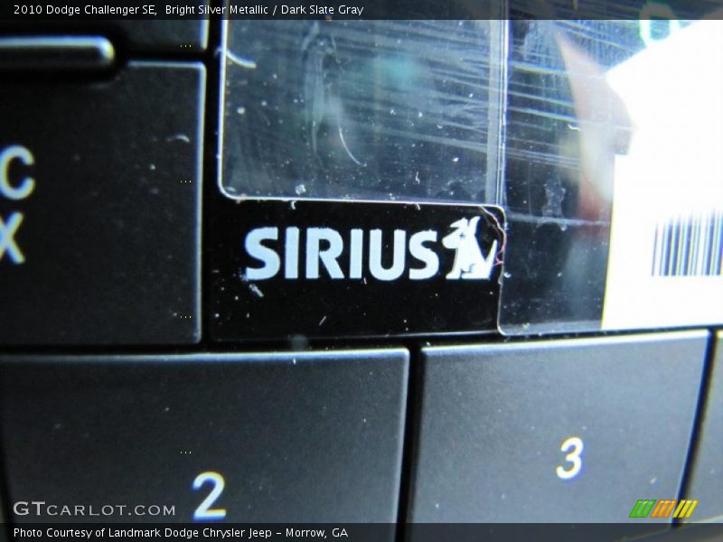 Bright Silver Metallic / Dark Slate Gray 2010 Dodge Challenger SE