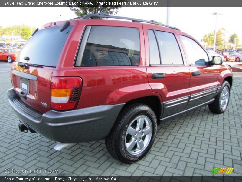 Inferno Red Pearl / Dark Slate Gray 2004 Jeep Grand Cherokee Columbia Edition 4x4