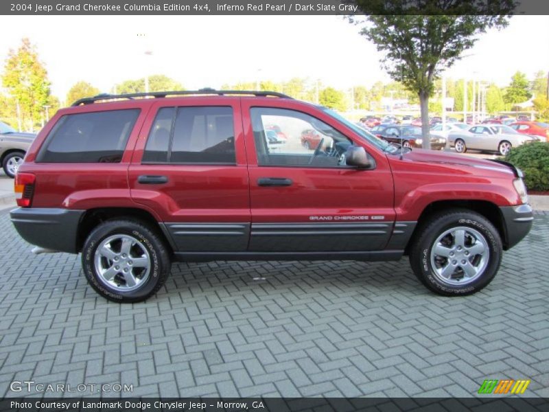 Inferno Red Pearl / Dark Slate Gray 2004 Jeep Grand Cherokee Columbia Edition 4x4