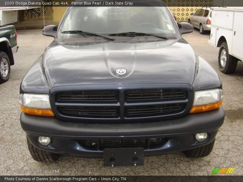 Patriot Blue Pearl / Dark Slate Gray 2003 Dodge Dakota Quad Cab 4x4
