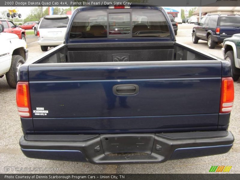 Patriot Blue Pearl / Dark Slate Gray 2003 Dodge Dakota Quad Cab 4x4
