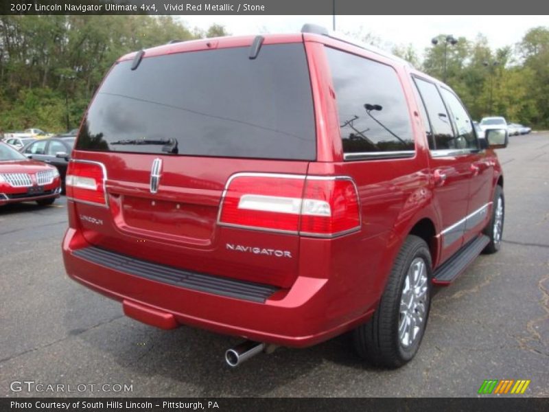 Vivid Red Metallic / Stone 2007 Lincoln Navigator Ultimate 4x4