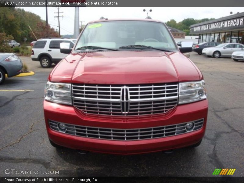 Vivid Red Metallic / Stone 2007 Lincoln Navigator Ultimate 4x4