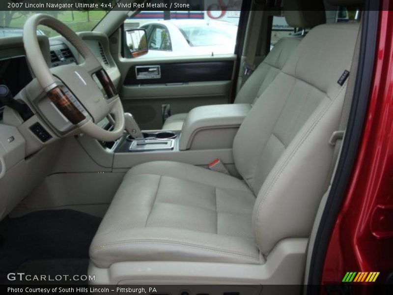 Vivid Red Metallic / Stone 2007 Lincoln Navigator Ultimate 4x4