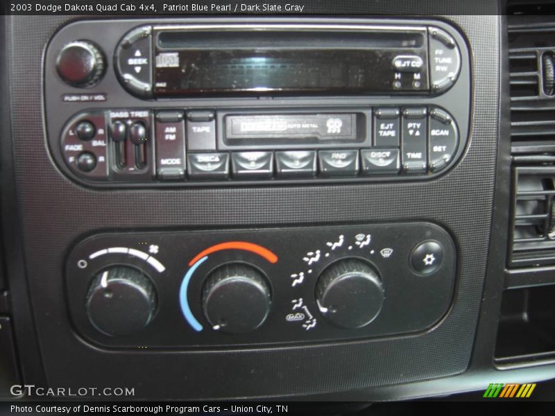 Patriot Blue Pearl / Dark Slate Gray 2003 Dodge Dakota Quad Cab 4x4