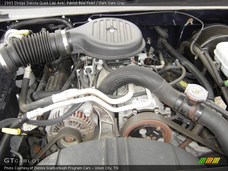 Patriot Blue Pearl / Dark Slate Gray 2003 Dodge Dakota Quad Cab 4x4