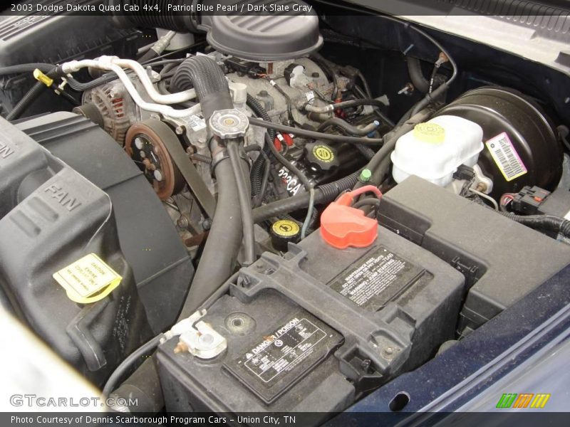 Patriot Blue Pearl / Dark Slate Gray 2003 Dodge Dakota Quad Cab 4x4