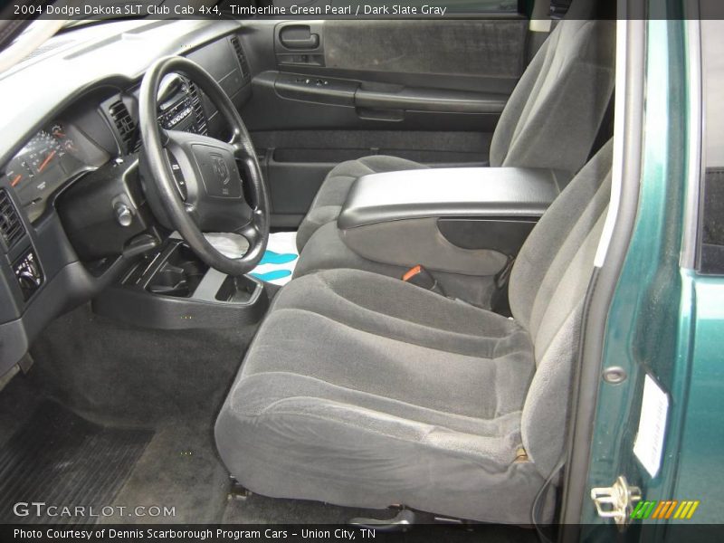 Timberline Green Pearl / Dark Slate Gray 2004 Dodge Dakota SLT Club Cab 4x4