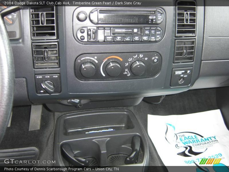 Timberline Green Pearl / Dark Slate Gray 2004 Dodge Dakota SLT Club Cab 4x4