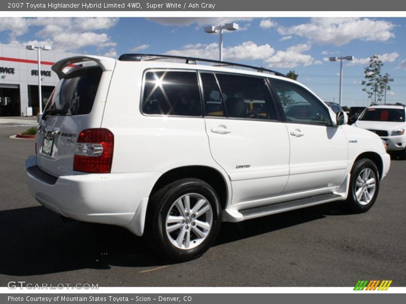 Super White / Ash Gray 2007 Toyota Highlander Hybrid Limited 4WD