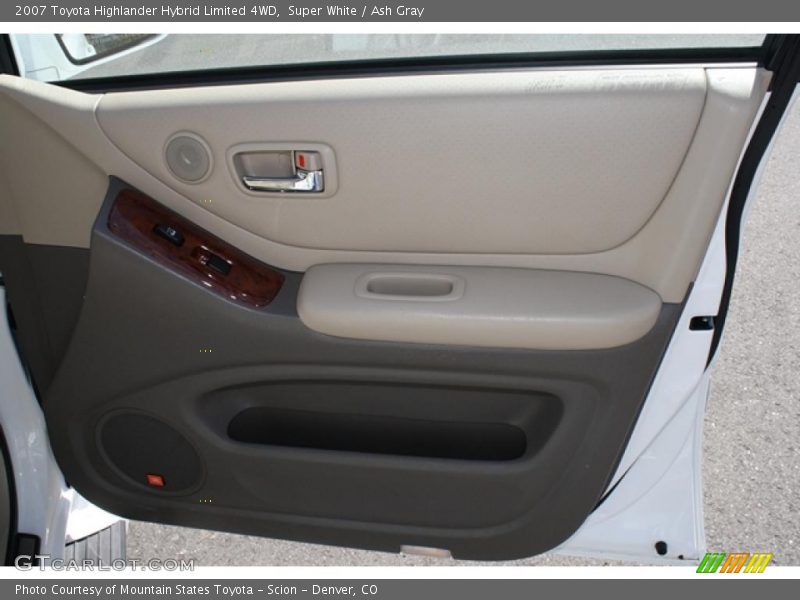 Super White / Ash Gray 2007 Toyota Highlander Hybrid Limited 4WD
