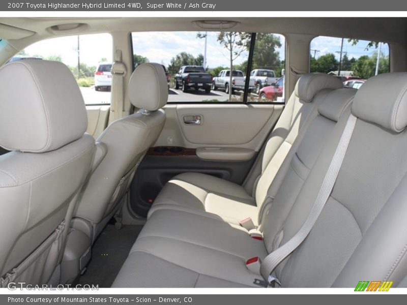 Super White / Ash Gray 2007 Toyota Highlander Hybrid Limited 4WD