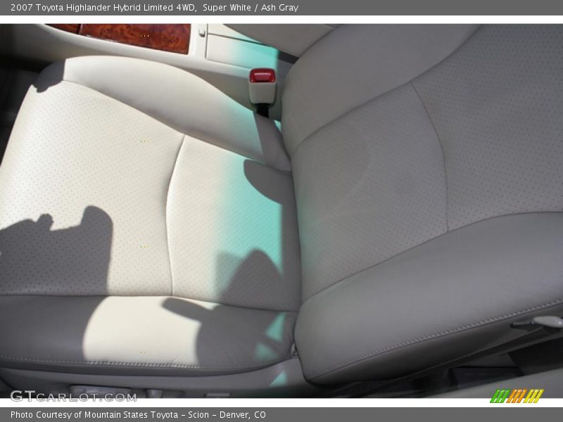Super White / Ash Gray 2007 Toyota Highlander Hybrid Limited 4WD