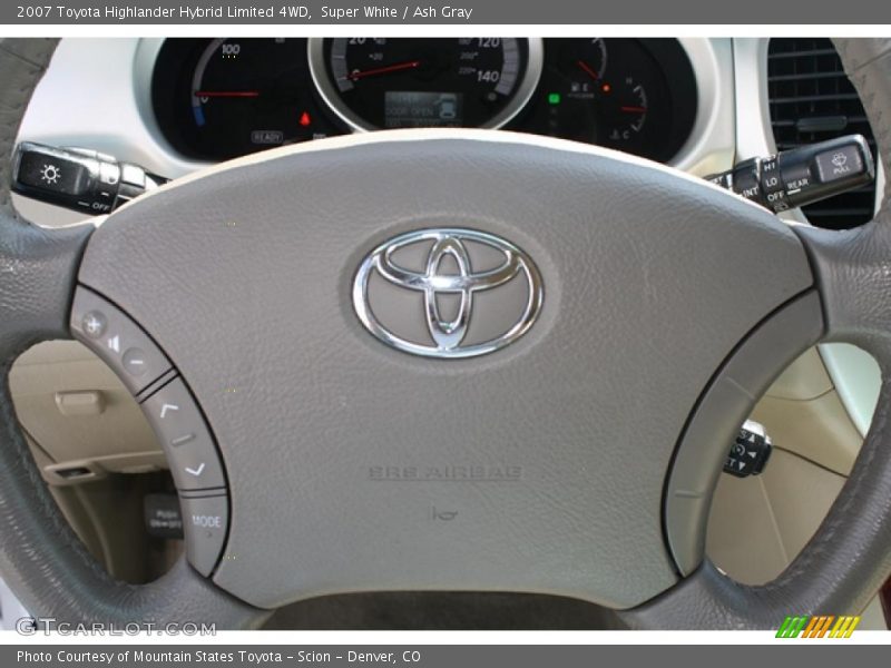 Super White / Ash Gray 2007 Toyota Highlander Hybrid Limited 4WD