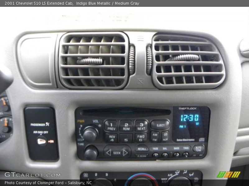 Indigo Blue Metallic / Medium Gray 2001 Chevrolet S10 LS Extended Cab