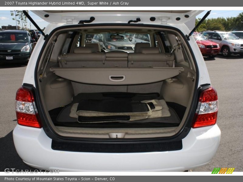 Super White / Ash Gray 2007 Toyota Highlander Hybrid Limited 4WD
