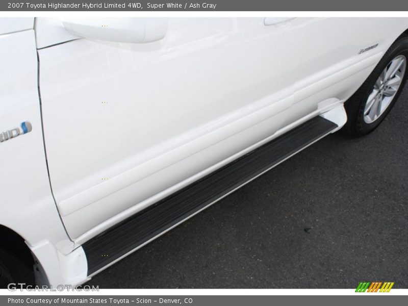 Super White / Ash Gray 2007 Toyota Highlander Hybrid Limited 4WD