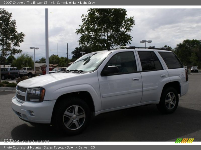 Summit White / Light Gray 2007 Chevrolet TrailBlazer LT 4x4