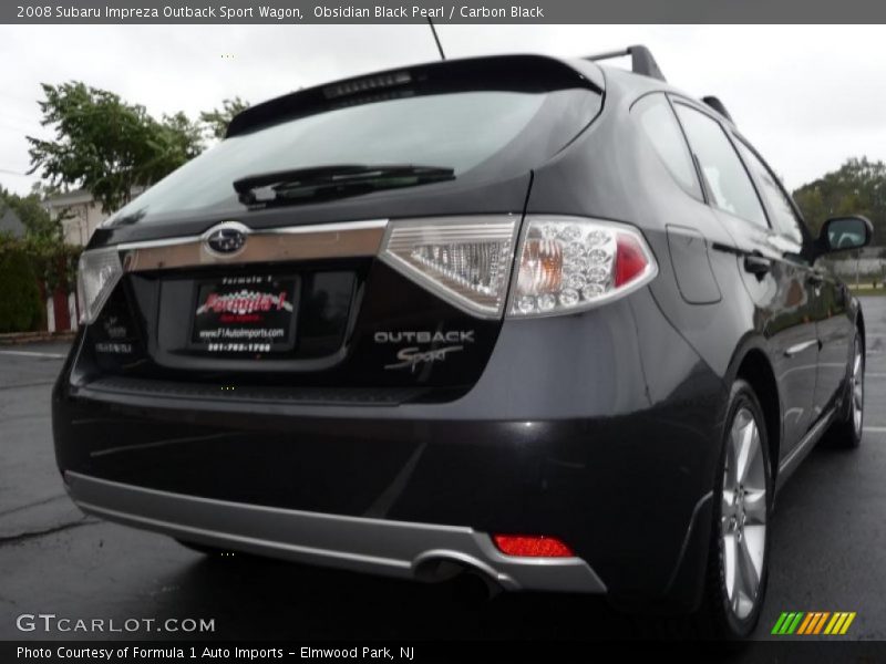 Obsidian Black Pearl / Carbon Black 2008 Subaru Impreza Outback Sport Wagon