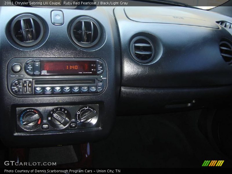 Ruby Red Pearlcoat / Black/Light Gray 2001 Chrysler Sebring LXi Coupe