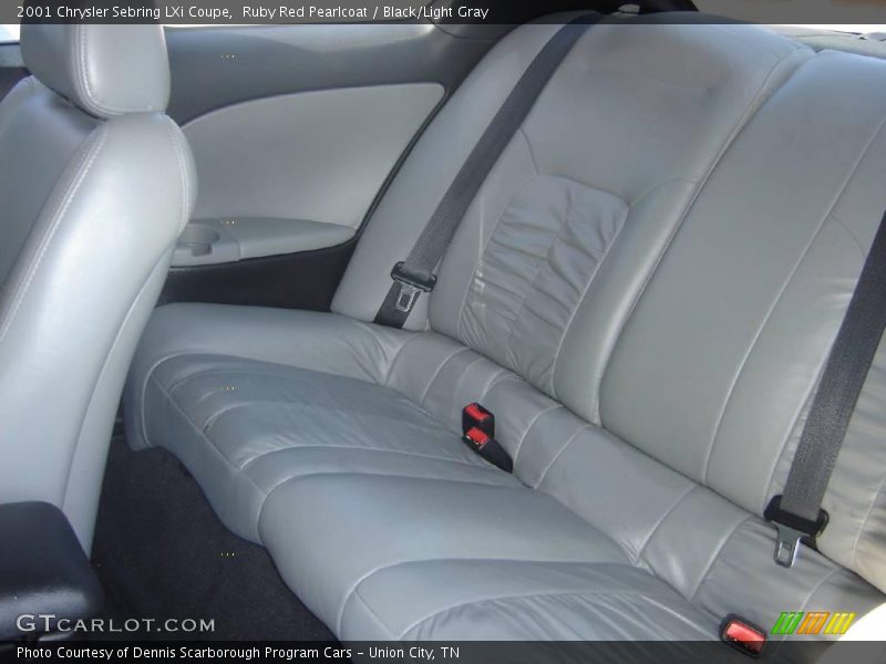 Ruby Red Pearlcoat / Black/Light Gray 2001 Chrysler Sebring LXi Coupe