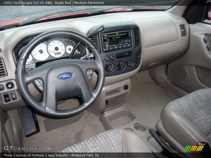 Bright Red / Medium Parchment 2002 Ford Escape XLS V6 4WD