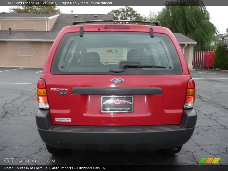 Bright Red / Medium Parchment 2002 Ford Escape XLS V6 4WD