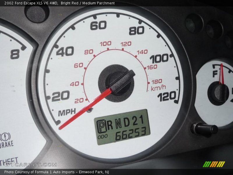 Bright Red / Medium Parchment 2002 Ford Escape XLS V6 4WD