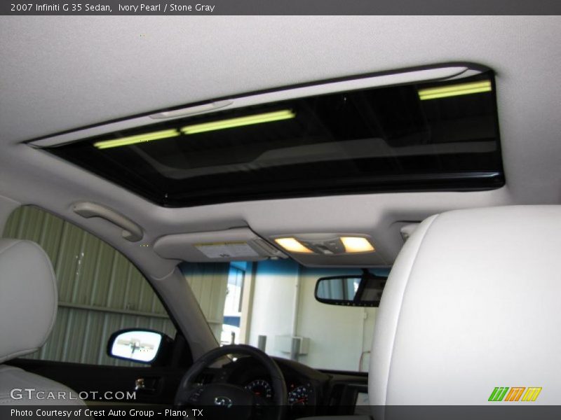 Ivory Pearl / Stone Gray 2007 Infiniti G 35 Sedan