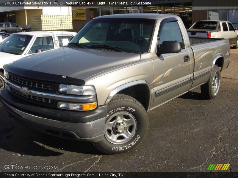 Light Pewter Metallic / Graphite 2000 Chevrolet Silverado 1500 LS Regular Cab 4x4