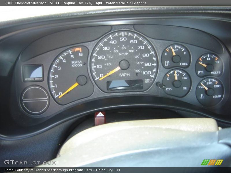 Light Pewter Metallic / Graphite 2000 Chevrolet Silverado 1500 LS Regular Cab 4x4