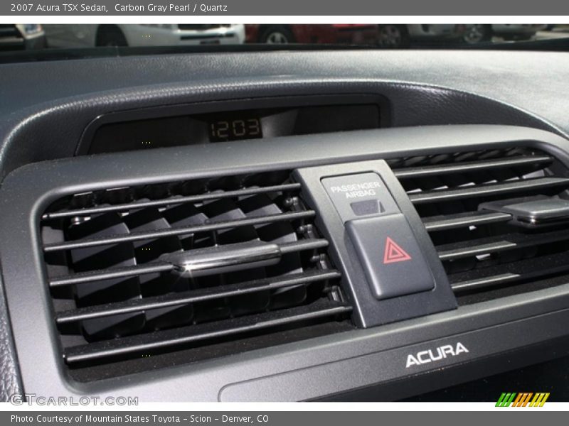 Carbon Gray Pearl / Quartz 2007 Acura TSX Sedan