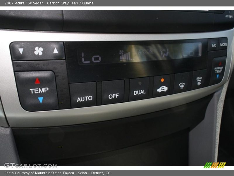 Carbon Gray Pearl / Quartz 2007 Acura TSX Sedan