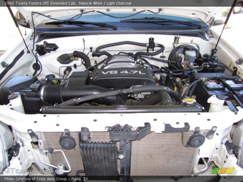 Natural White / Light Charcoal 2000 Toyota Tundra SR5 Extended Cab