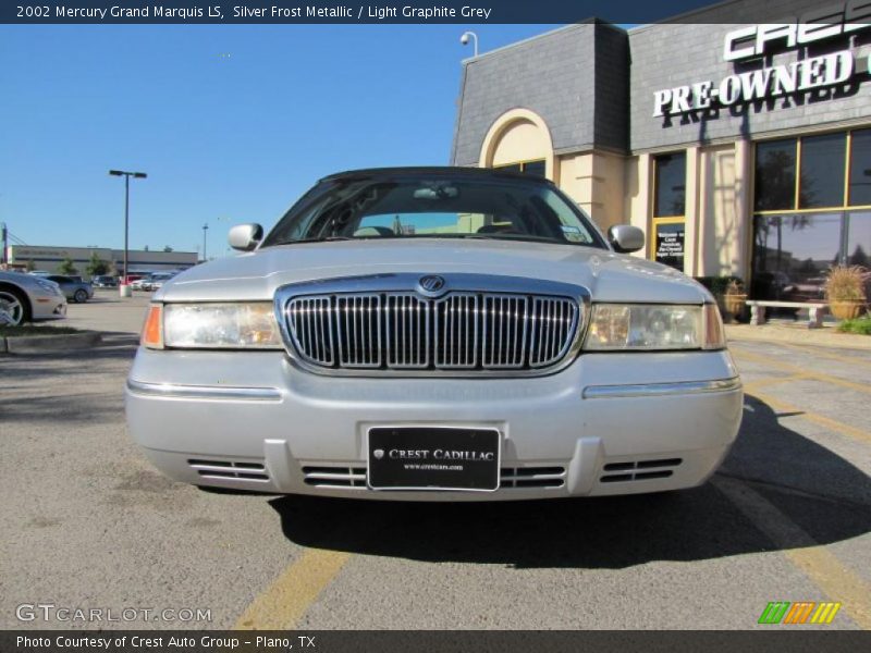 Silver Frost Metallic / Light Graphite Grey 2002 Mercury Grand Marquis LS