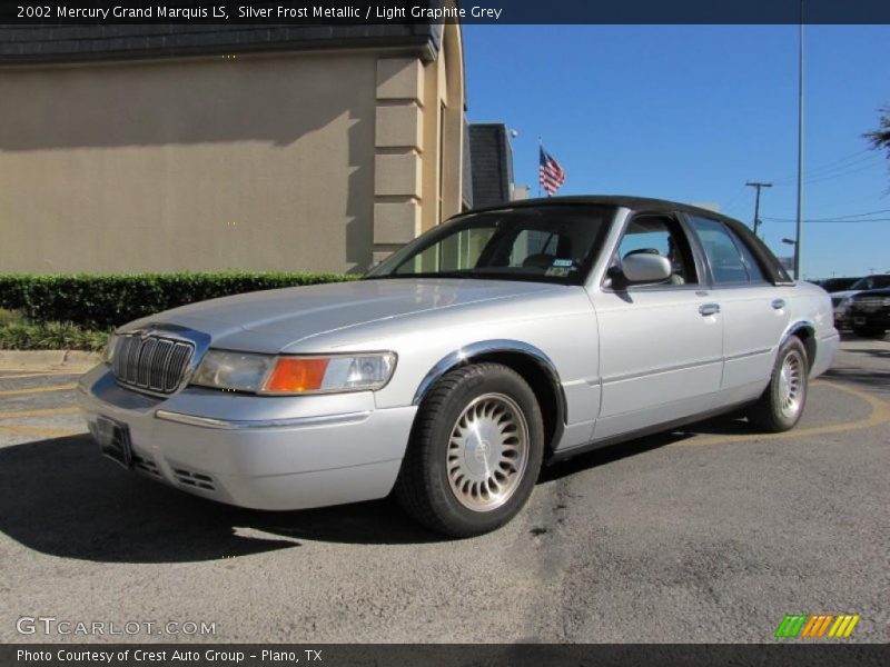 Silver Frost Metallic / Light Graphite Grey 2002 Mercury Grand Marquis LS