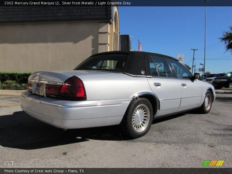 Silver Frost Metallic / Light Graphite Grey 2002 Mercury Grand Marquis LS