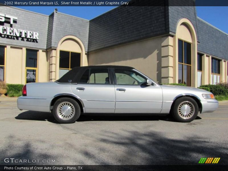 Silver Frost Metallic / Light Graphite Grey 2002 Mercury Grand Marquis LS