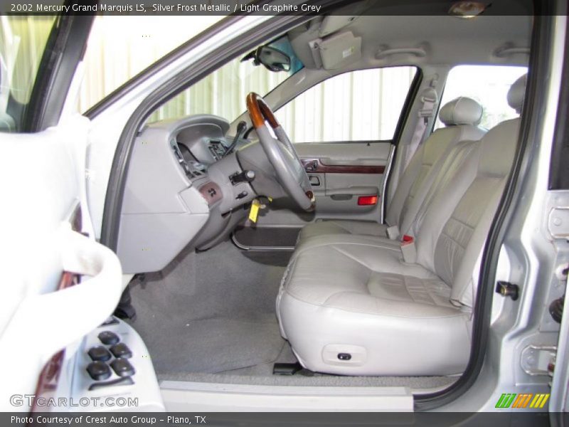 Silver Frost Metallic / Light Graphite Grey 2002 Mercury Grand Marquis LS