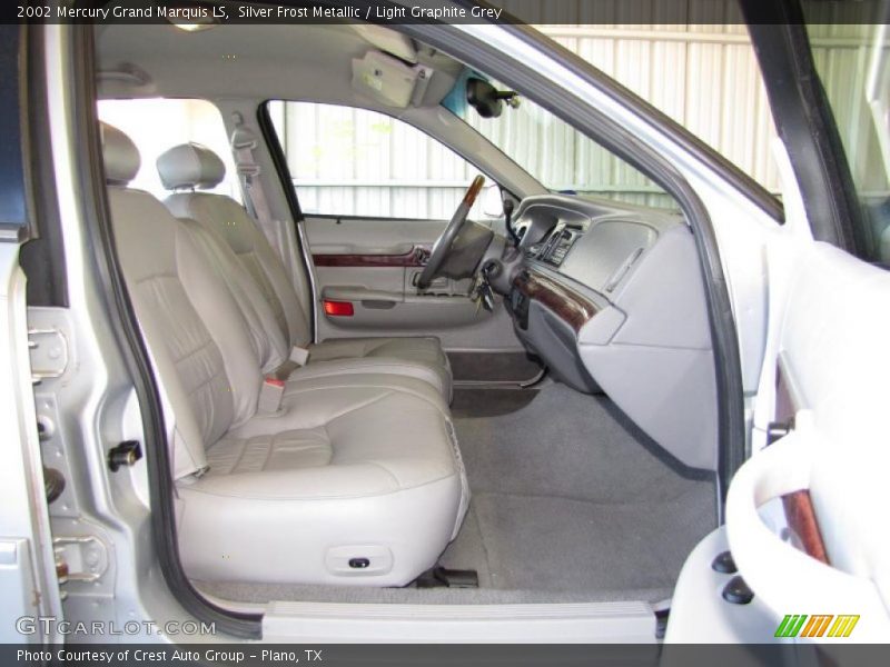 Silver Frost Metallic / Light Graphite Grey 2002 Mercury Grand Marquis LS