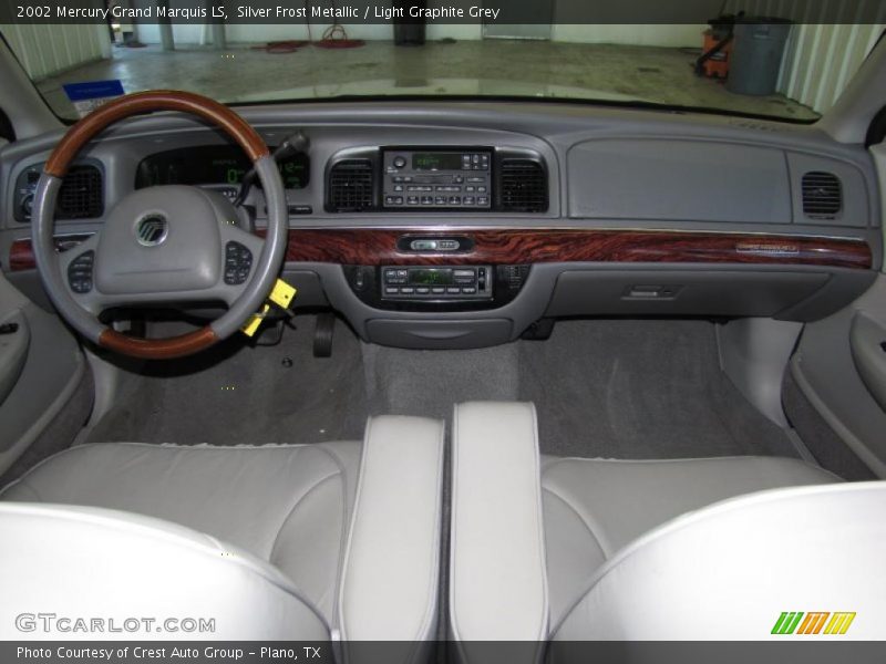 Silver Frost Metallic / Light Graphite Grey 2002 Mercury Grand Marquis LS