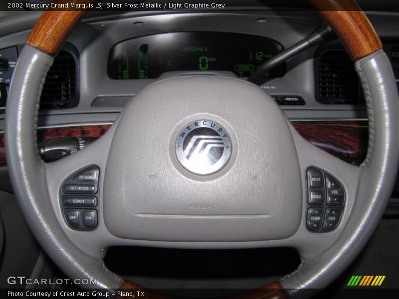 Silver Frost Metallic / Light Graphite Grey 2002 Mercury Grand Marquis LS