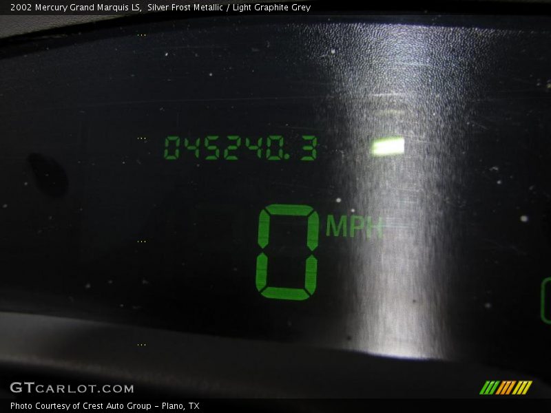 Silver Frost Metallic / Light Graphite Grey 2002 Mercury Grand Marquis LS
