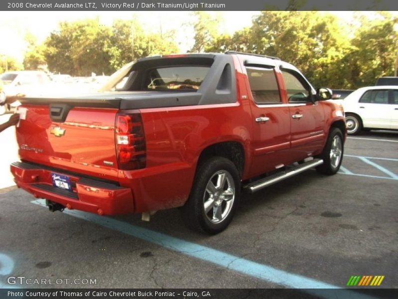 Victory Red / Dark Titanium/Light Titanium 2008 Chevrolet Avalanche LTZ