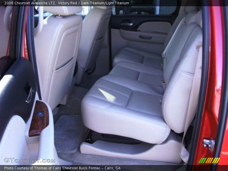 Victory Red / Dark Titanium/Light Titanium 2008 Chevrolet Avalanche LTZ