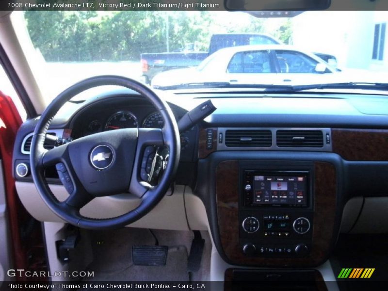 Victory Red / Dark Titanium/Light Titanium 2008 Chevrolet Avalanche LTZ