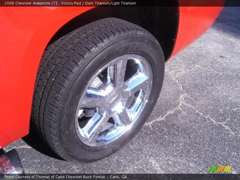 Victory Red / Dark Titanium/Light Titanium 2008 Chevrolet Avalanche LTZ