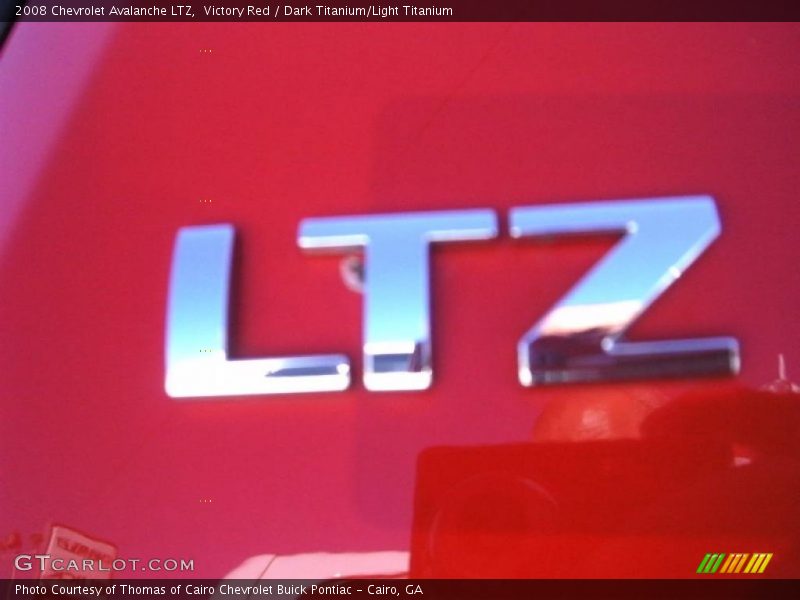 Victory Red / Dark Titanium/Light Titanium 2008 Chevrolet Avalanche LTZ