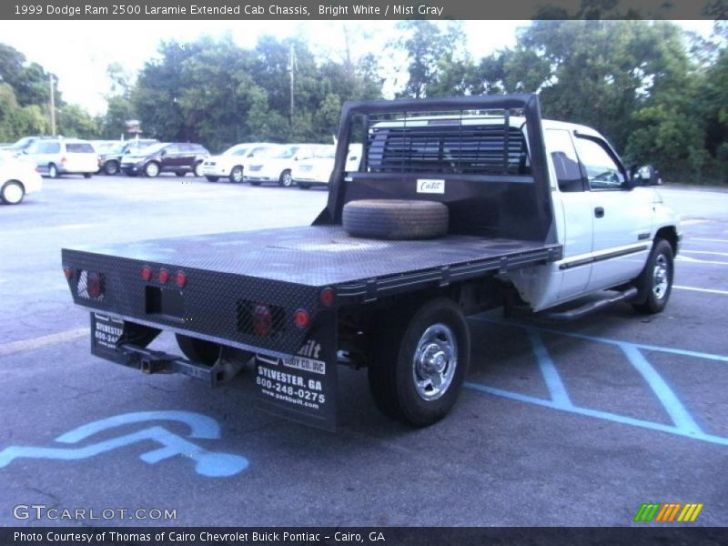 Bright White / Mist Gray 1999 Dodge Ram 2500 Laramie Extended Cab Chassis
