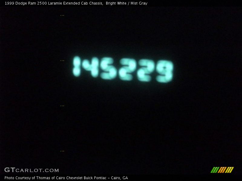 Bright White / Mist Gray 1999 Dodge Ram 2500 Laramie Extended Cab Chassis